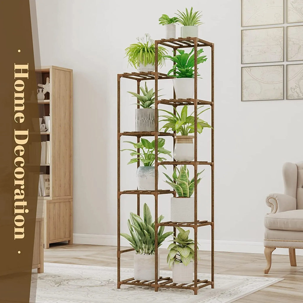 Plant stand indoor plant stand wooden outdoor multi-layer plant stand