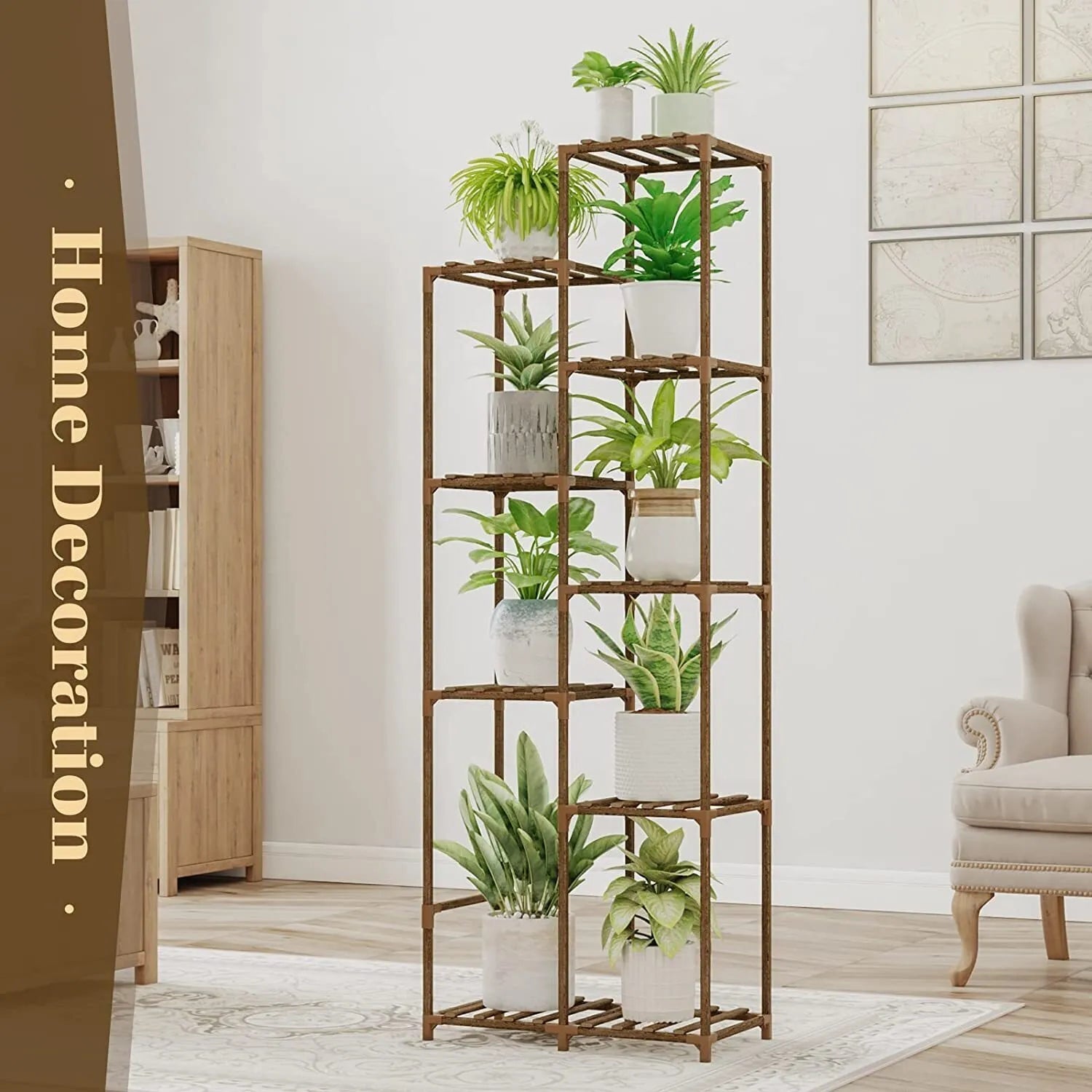 Plant stand indoor plant stand wooden outdoor multi-layer plant stand