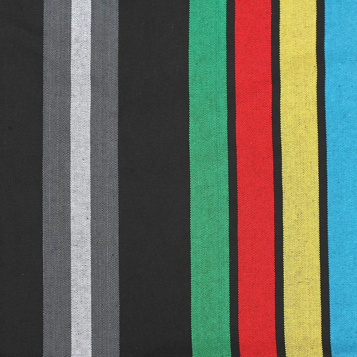 Double Cotton Hammock with Space Saving Steel Stand, Tropical (450 lb Capacity - Premium Carry Bag Included)