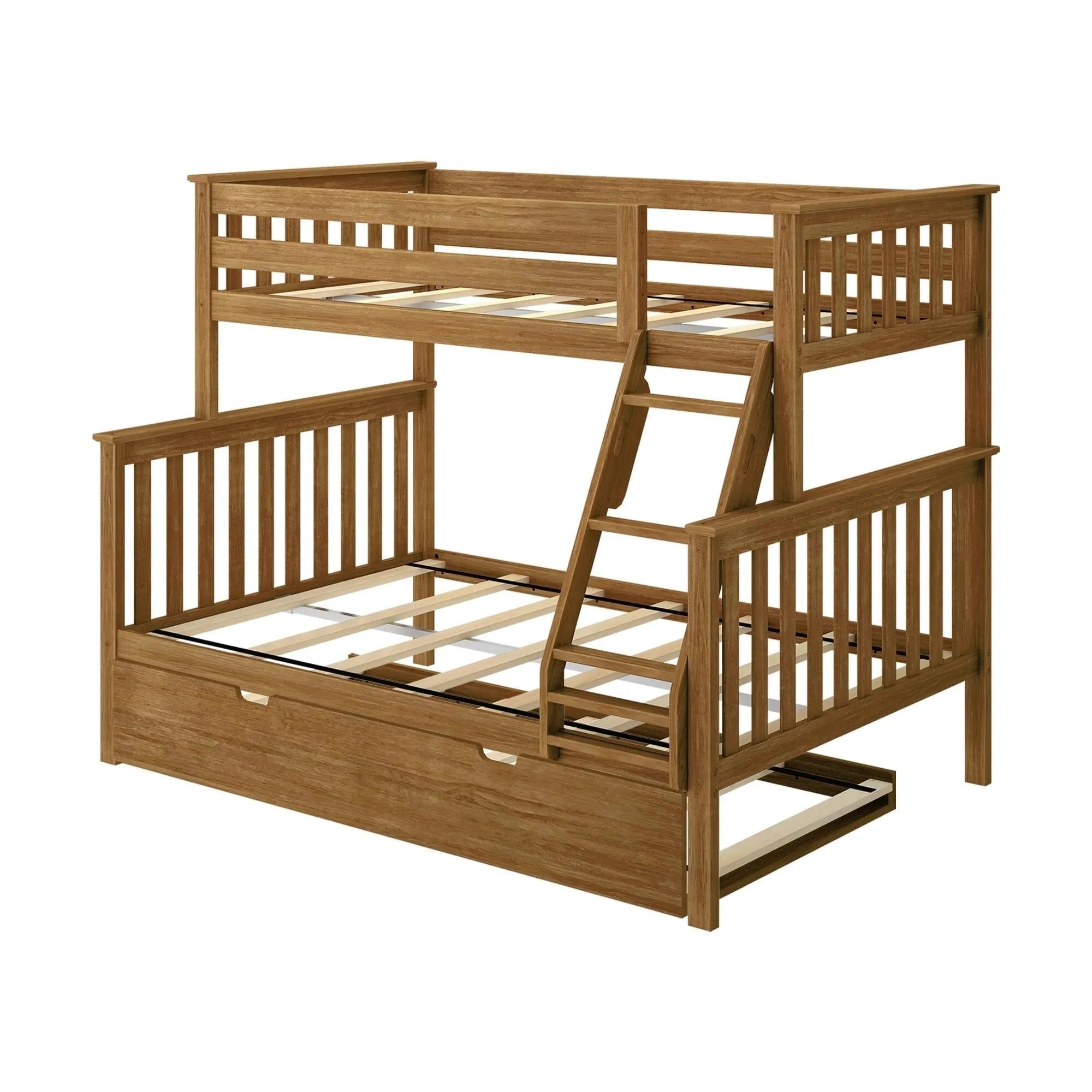 🎄Store Closing Sale💖Kids Solid Wood Twin-Over-Full Bunk Bed + Trundle Bed