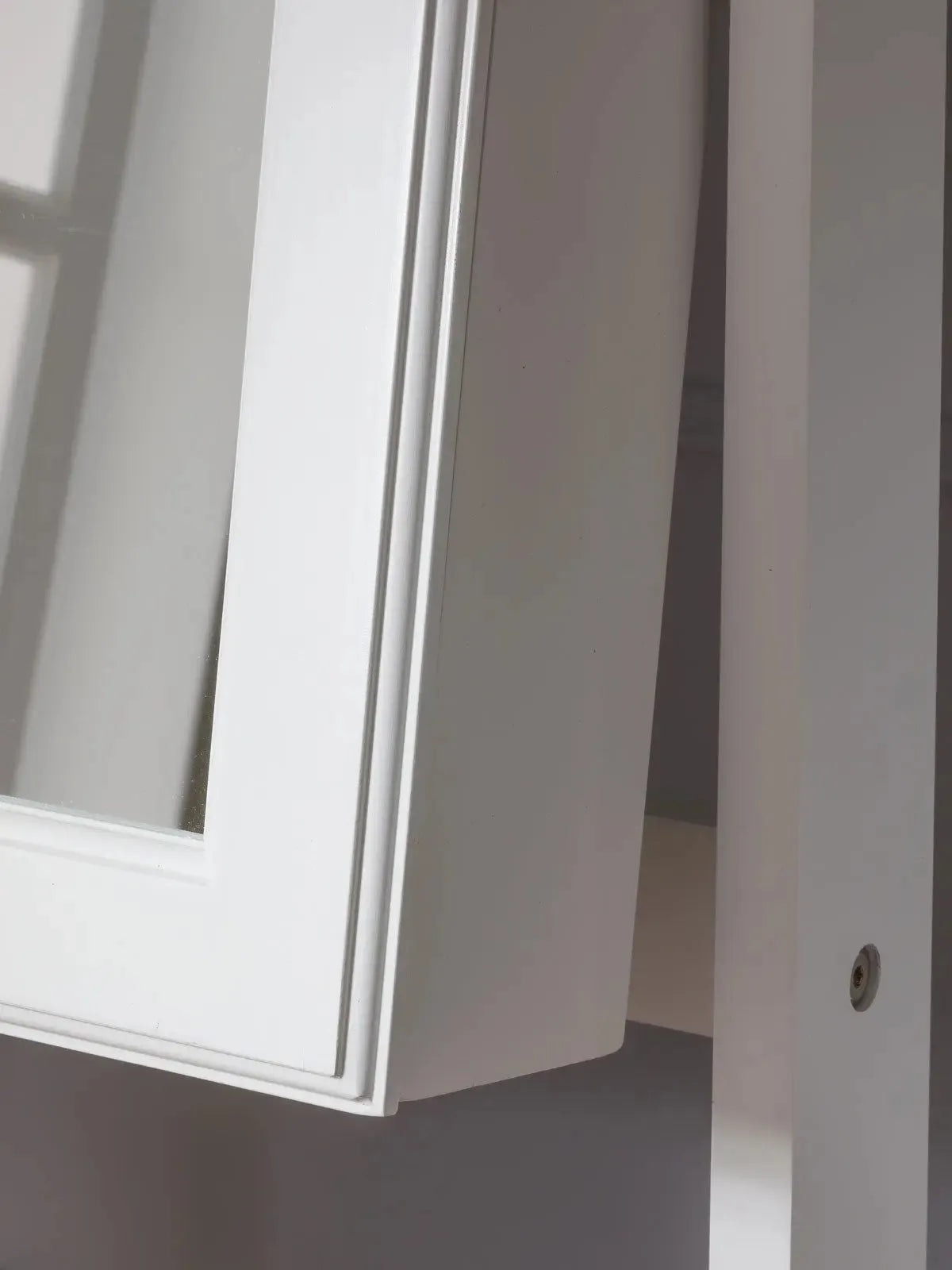 Stella 6 Standing Jewelry Armoire Full Length Mirror With Built-in Lights ?White