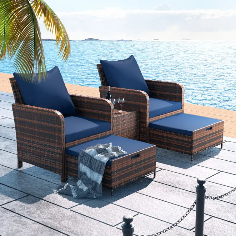 2 - Person Outdoor Seating Group with Cushions