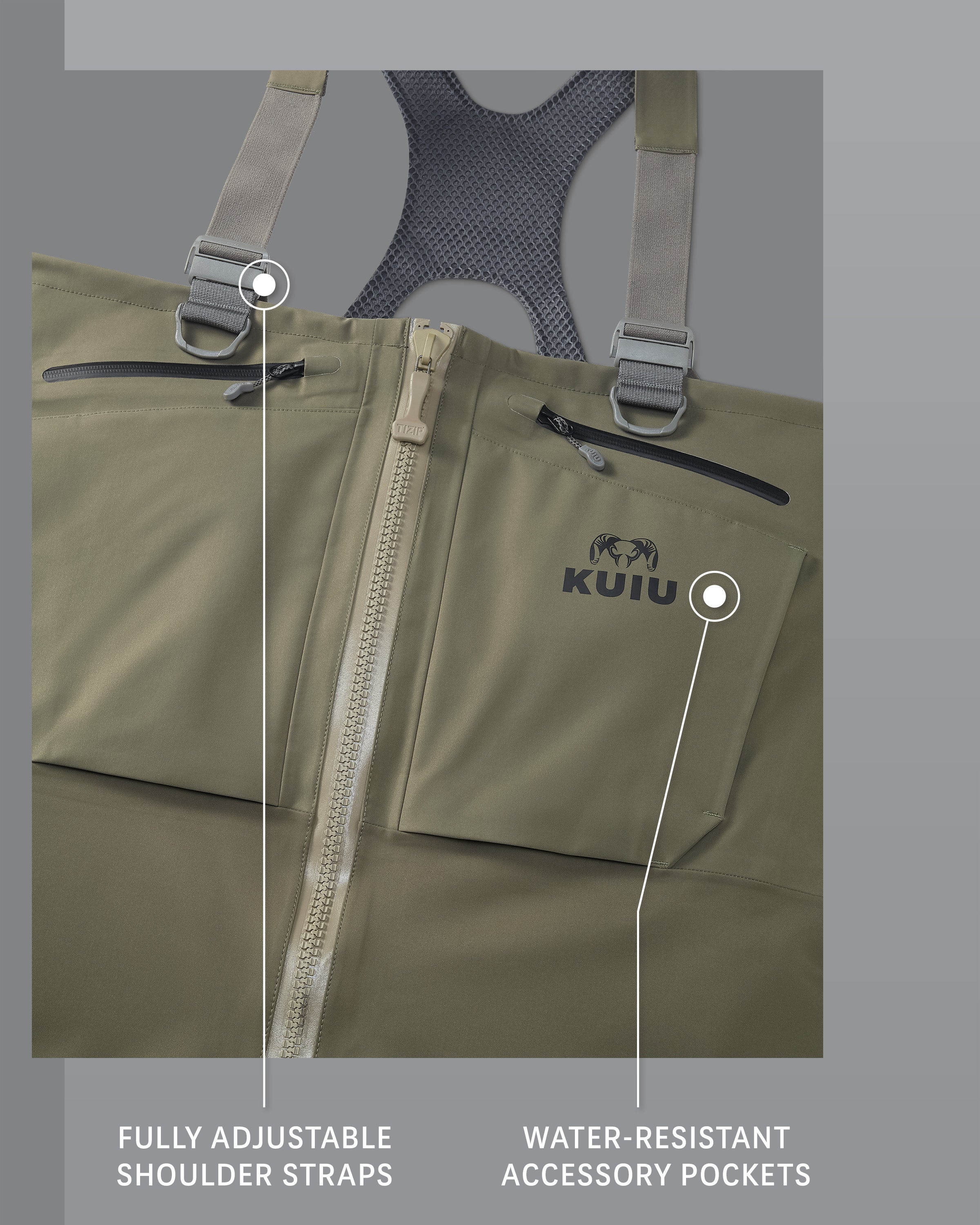 KUIU PRO HD Flex Zip Wader