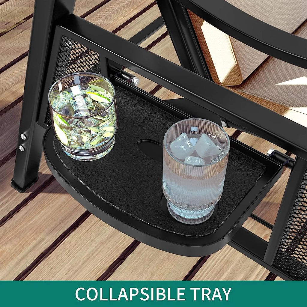 YITAHOME 3-Seat Deluxe Porch Swing Outdoor Heavy Duty Patio Swing Chair with Adjustable Canopy Removable Cushions Weather Resistant Steel Frame Suitable for Garden, Lawn, Backyard, Balcony, Brown