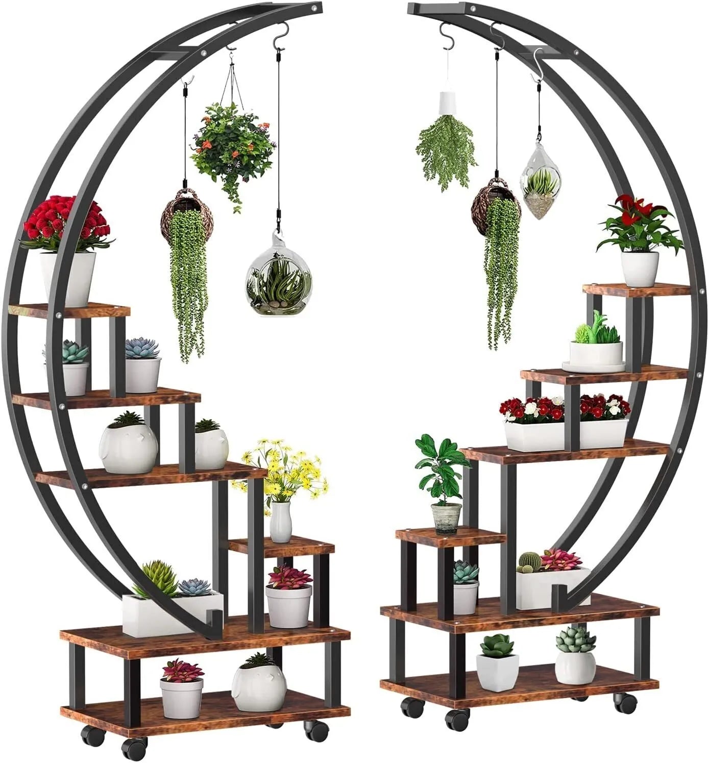 🎍Creative heart-shaped ladder plant frame🎍