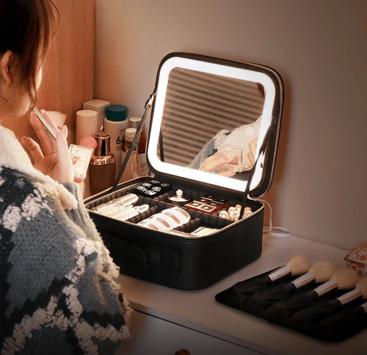 🔥Last Day 50% OFF 🔥LED Make-Up Case