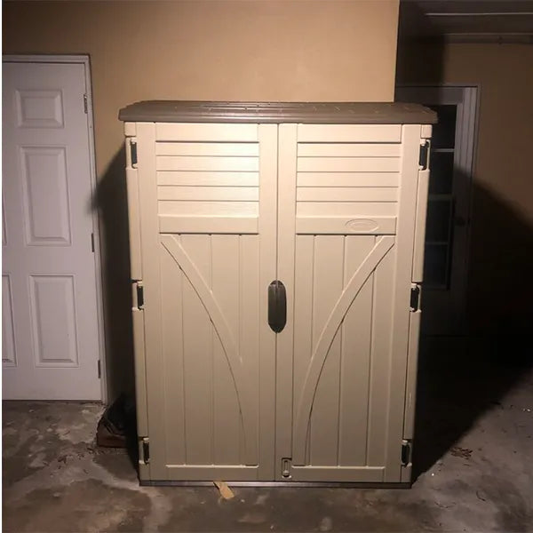 Outdoor 4 ft. W x 2 ft. D Plastic Vertical Tool Shed