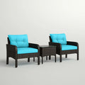 Earlville 2 - Person Outdoor Seating Group with Cushions