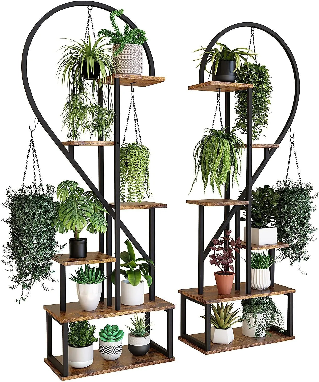 🎍Creative heart-shaped ladder plant frame🎍
