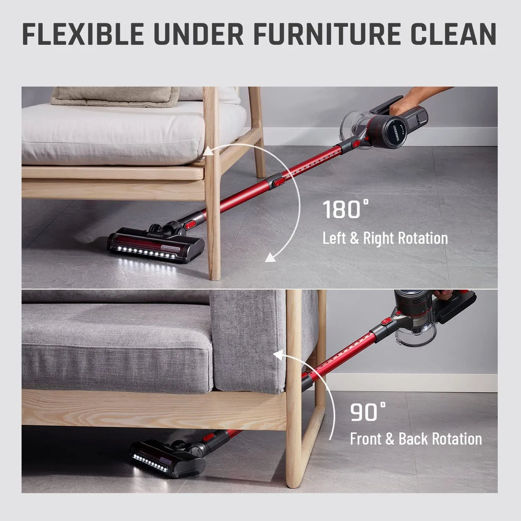 23Kpa 250W 4-in-1 Cordless Vacuum Cleaner with Advanced Cyclonic Technology