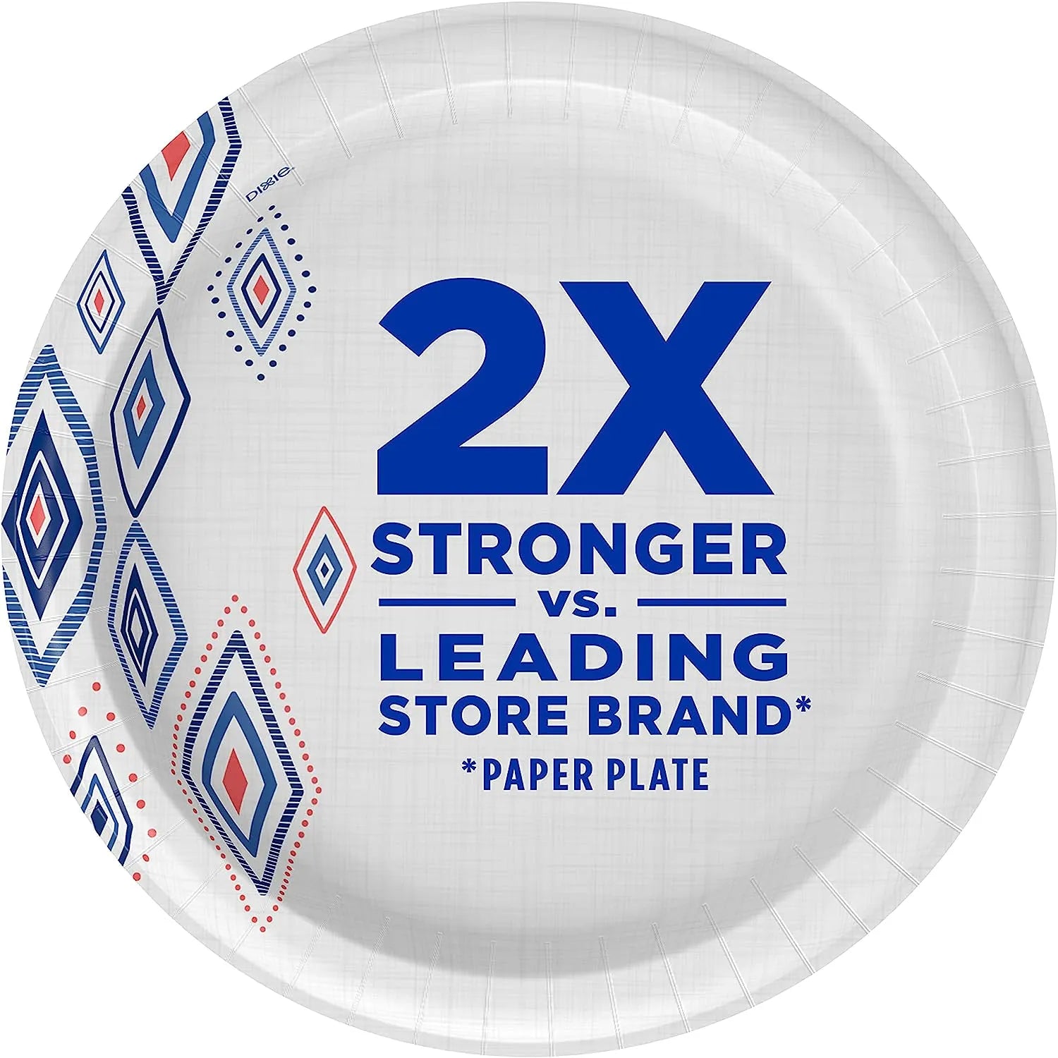 Dixie 10 Inch Paper Plates, Dinner Size Printed Disposable Plate, 204 Count (3 Packs of 68 Plates)