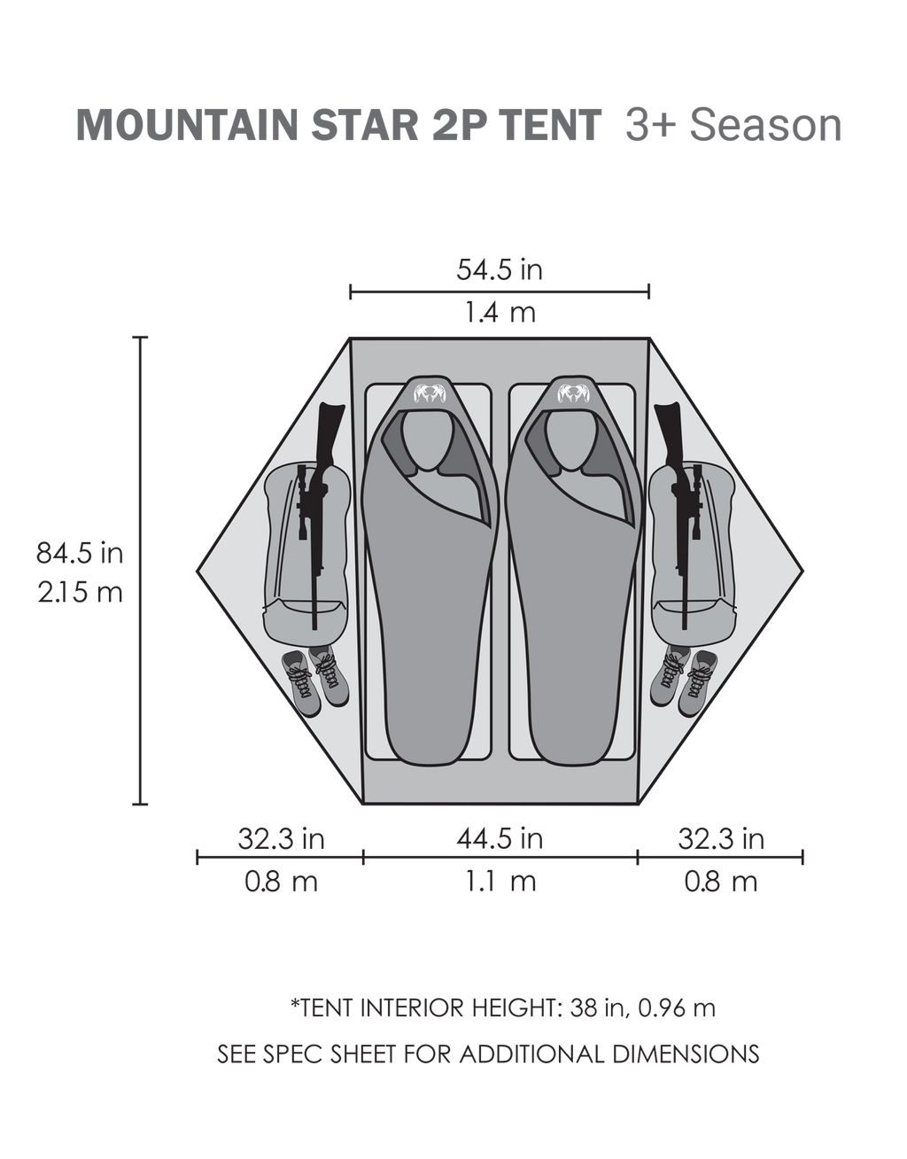 Mountain Star 2 Person Tent