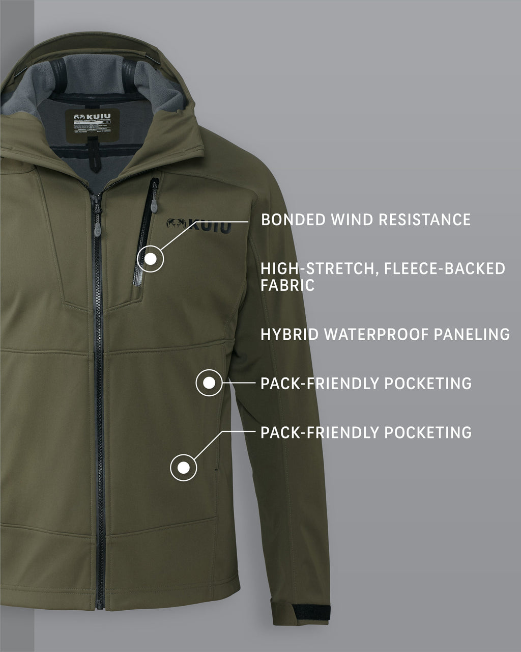 Axis Hybrid Hooded Jacket