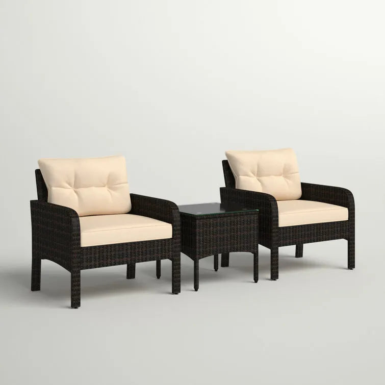 Earlville 2 - Person Outdoor Seating Group with Cushions