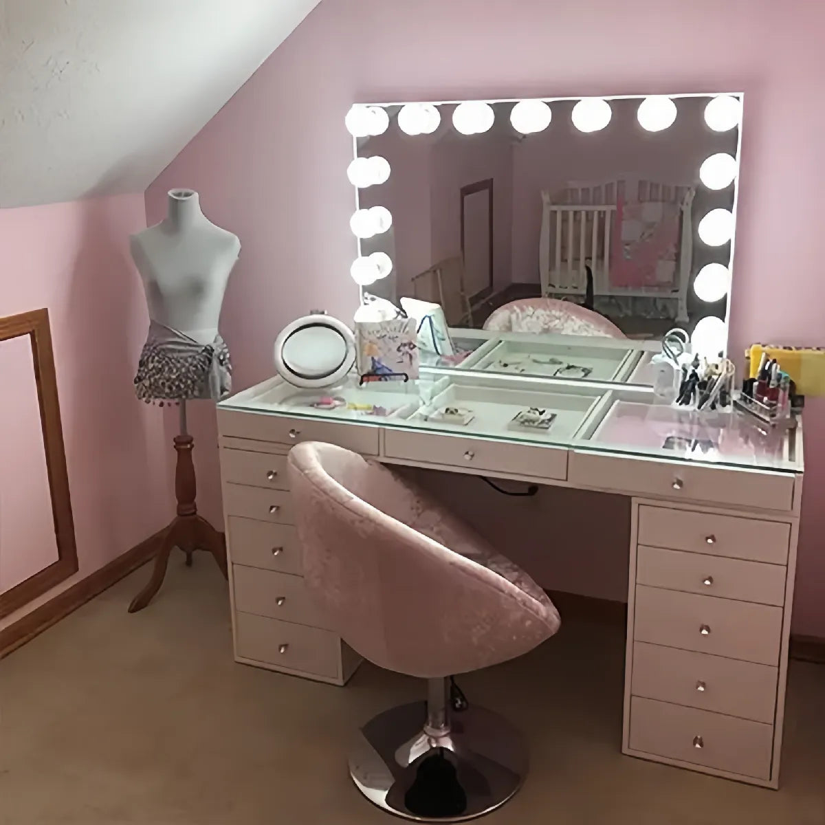 Limited-time Promotion, Multifunctional Vanity Mirror dressing table