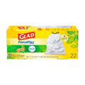 Glad Forceflex Tall 13 Gallon Kitchen Drawstring Trash Bags - Gain Scent With Febreze, 22 Ct