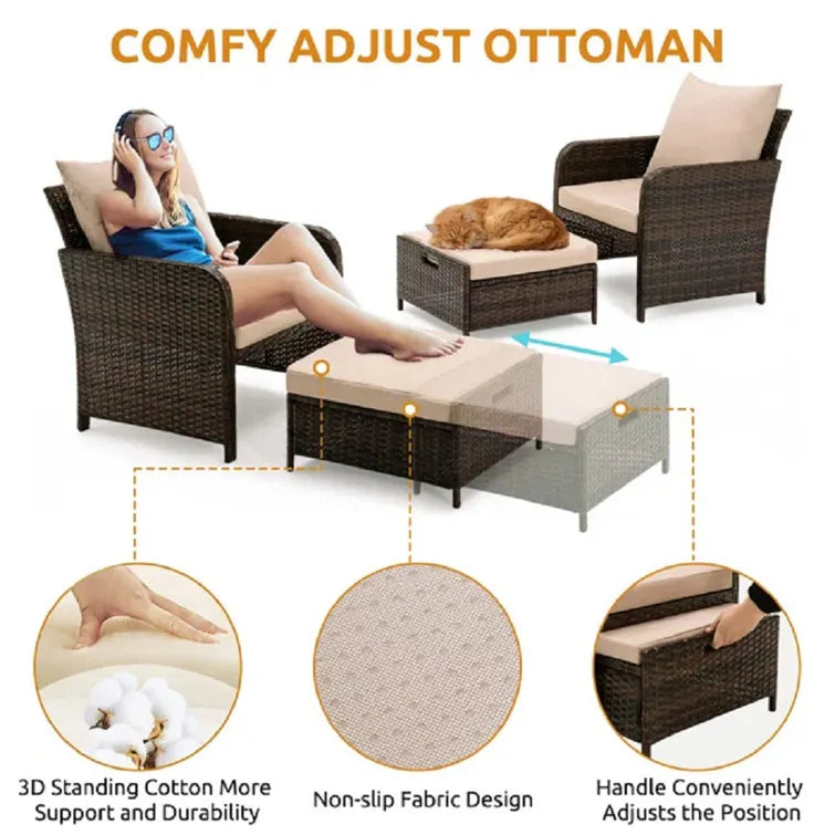 2 - Person Outdoor Seating Group with Cushions