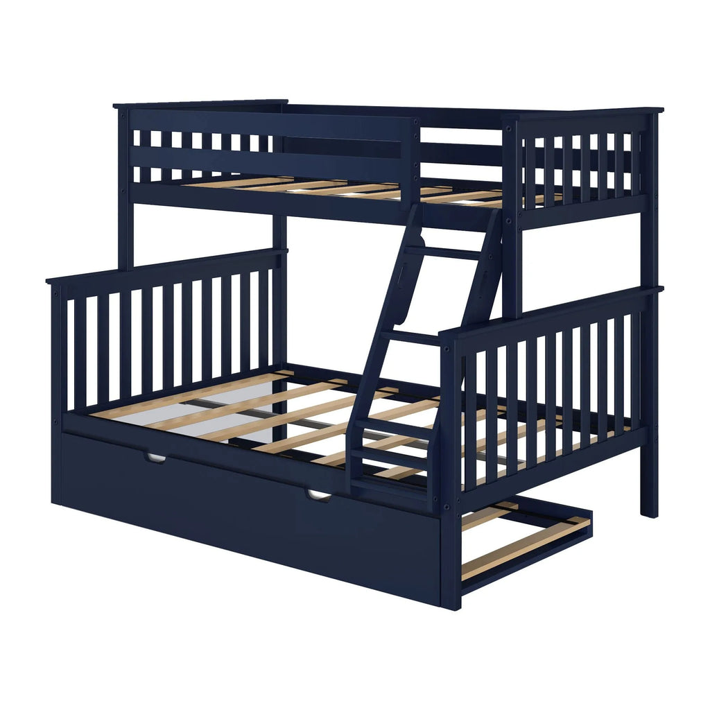 🎄Store Closing Sale💖Kids Solid Wood Twin-Over-Full Bunk Bed + Trundle Bed