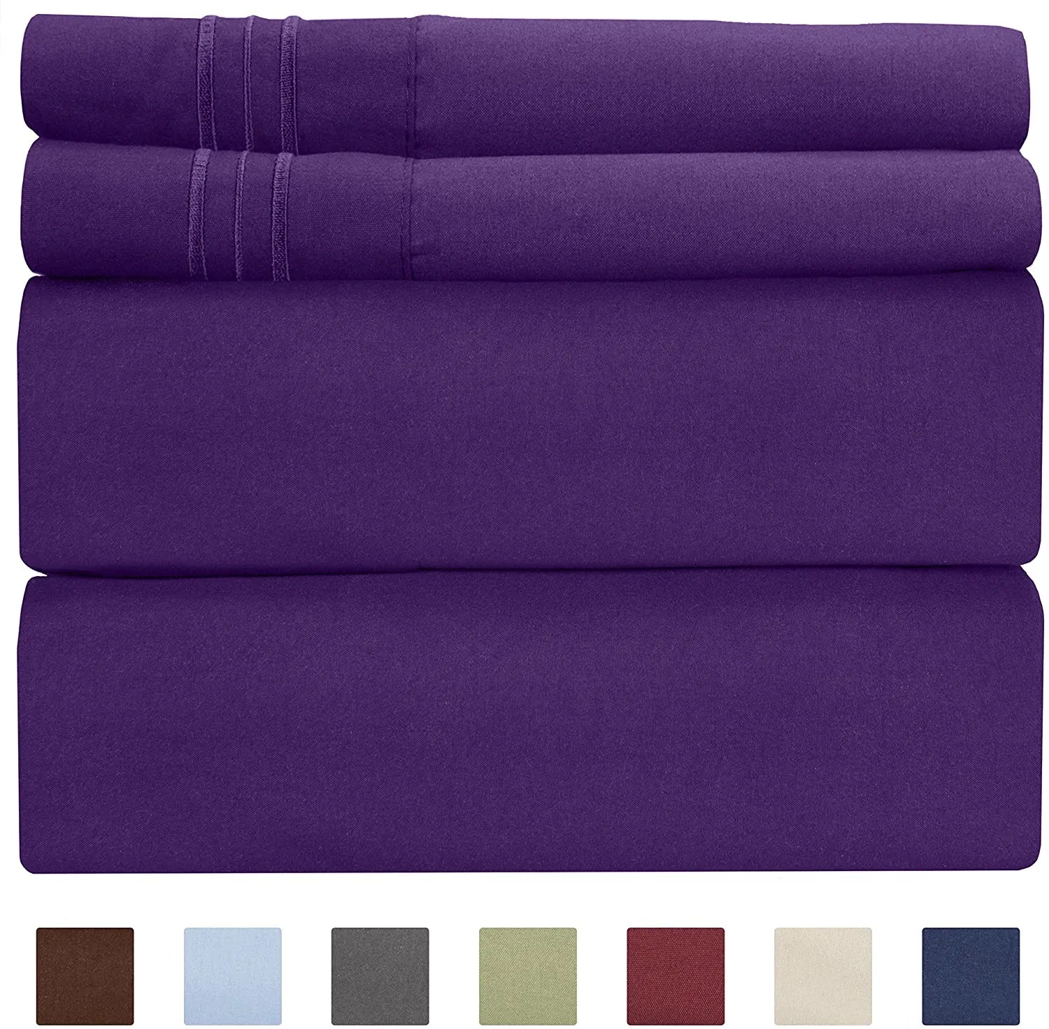 4/6 Piece Bed Sheets Set- Extra Soft - Deep Pockets - Easy Fit - Breathable /Cooling - Wrinkle Free