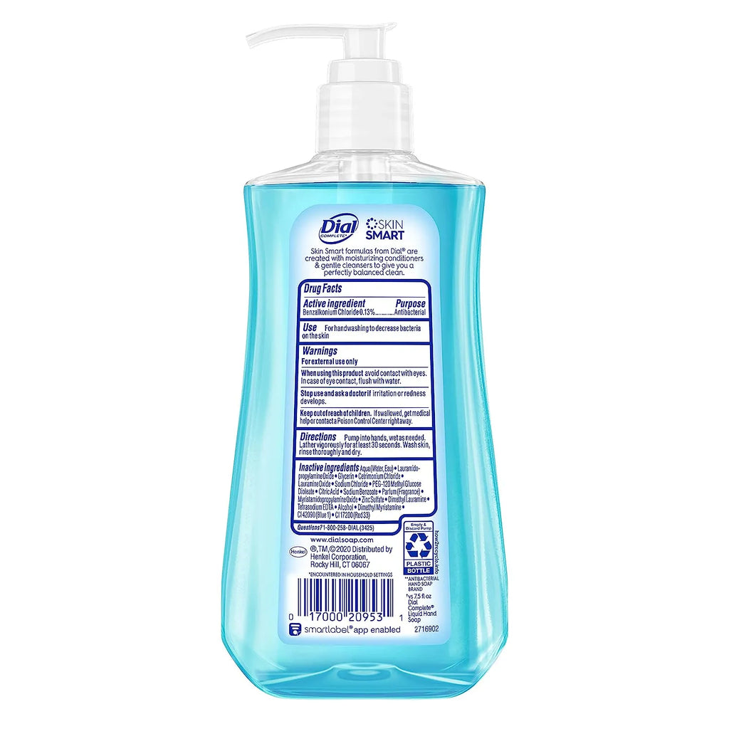 Complete Antibacterial Liquid Hand Soap, Spring Water, 11 fl oz (Pack of 4)