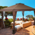 13' x 13' Straight Leg Pop-up Canopy Party Gazebo, 169 Sq. Ft of Shade