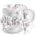 58pcs deluxe ceramic tableware set