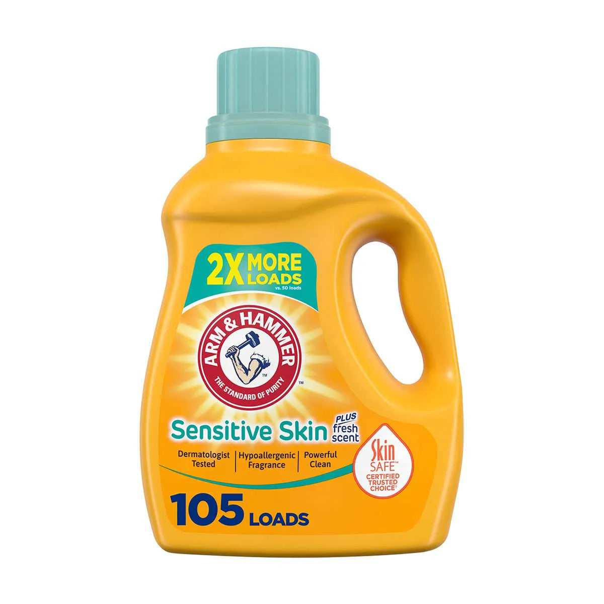 Arm & Hammer Sensitive Skin Plus Fresh Scent Liquid Laundry Detergent - 105 Loads, 105 Fl Oz
