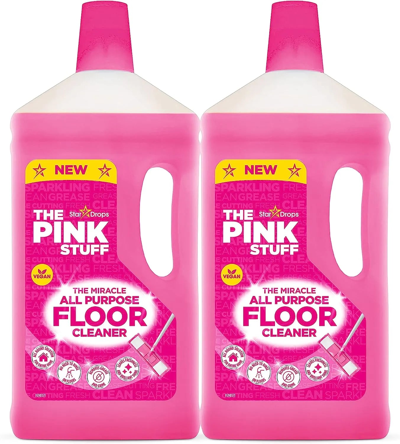 The Miracle All Purpose Floor Cleaner - Pack of 2, 67.6 Fl Oz (82375)