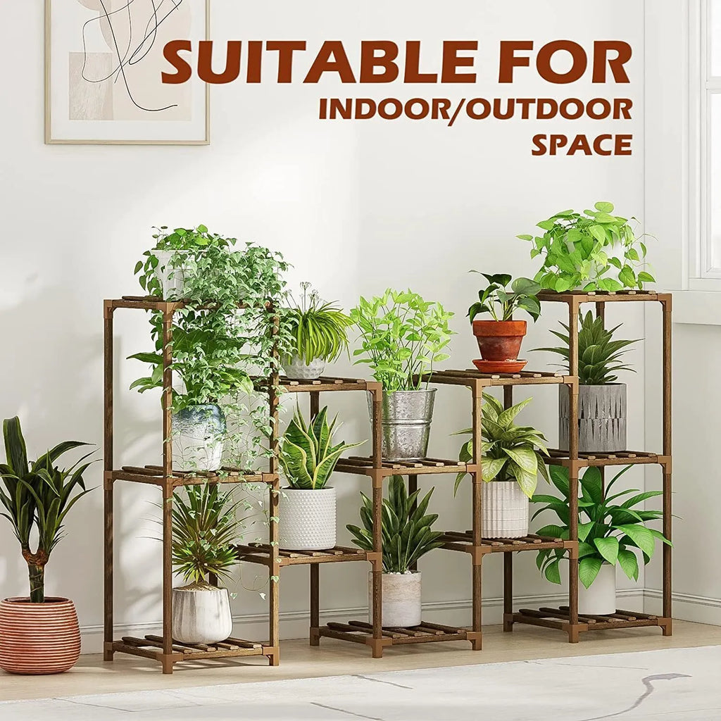 Plant stand indoor plant stand wooden outdoor multi-layer plant stand