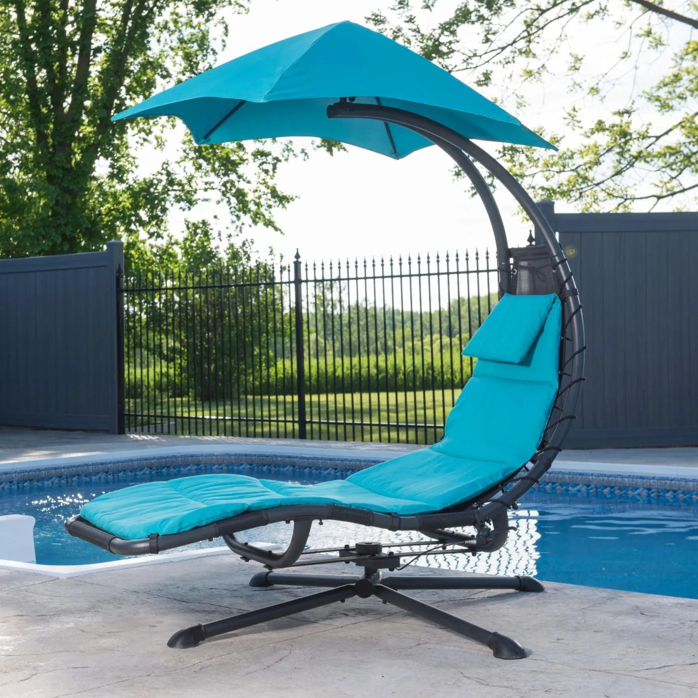 ⚡Clearthtance Sathtle⚡✨360 Degrthtee Hamthtmock Chair with Umthtbrella and Cusththion✨