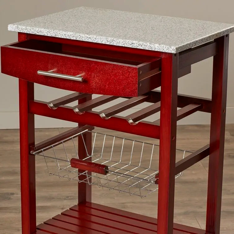 Macy Granite Kitchen Cart